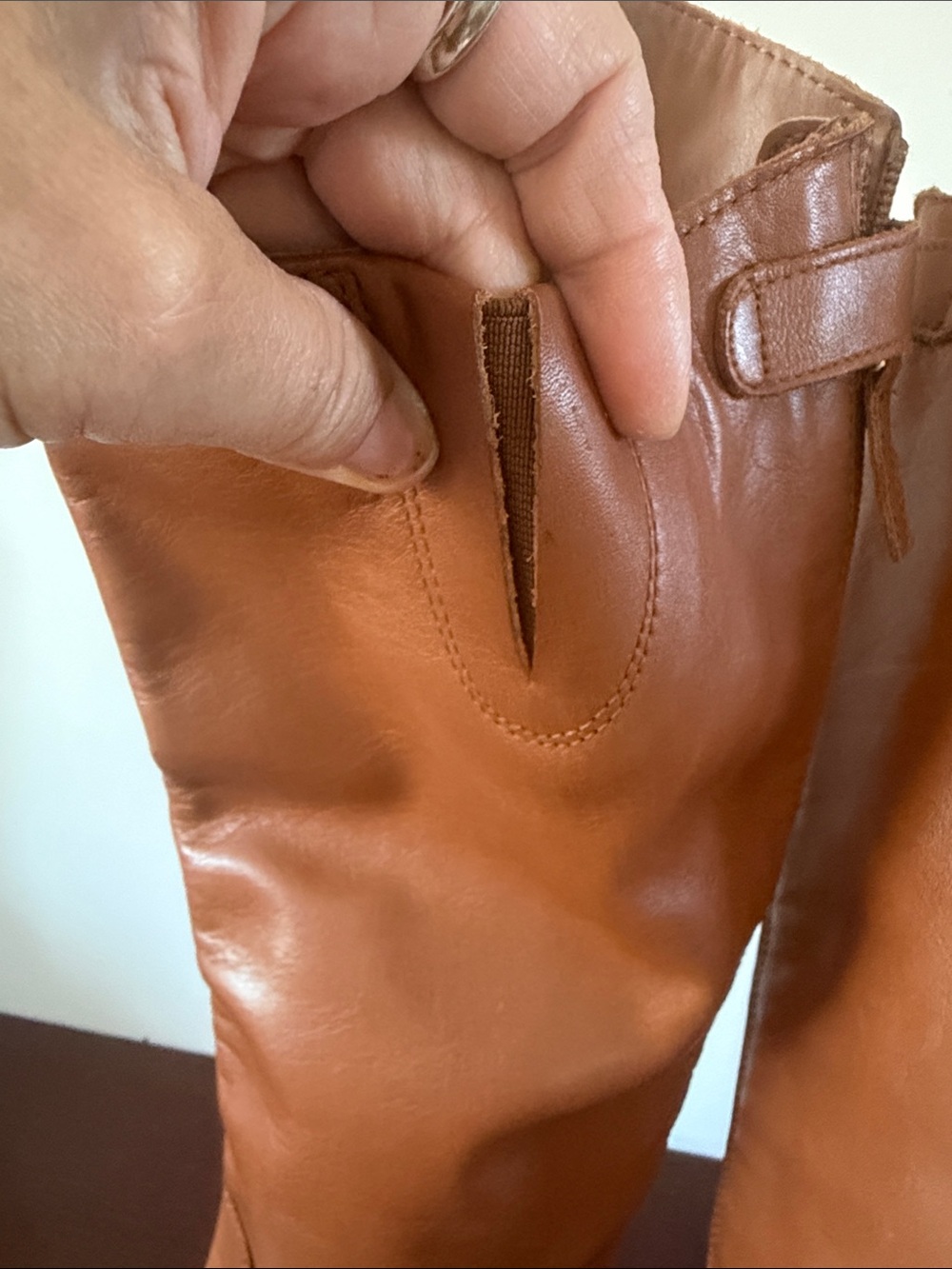 Sam Edelman Penny Riding Boots Equestrian Whiskey Leather US 6 Timeless Classic - Picture 11 of 16